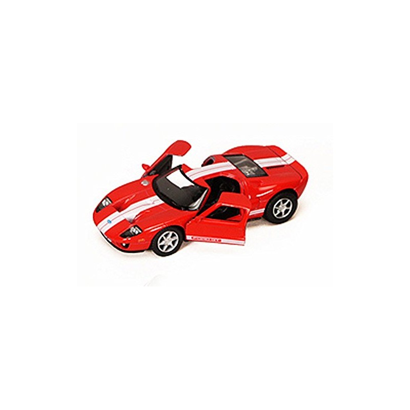 Kinsmart Red & White Stripes 2006 Ford GT Hardtop 1/36