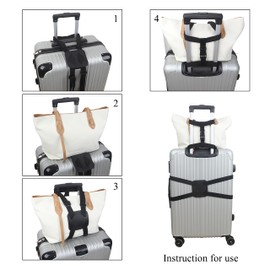 Adjustable Luggage Straps for Suitcases Add a Bag High Elastic Travel Bag Bungees Connecting Carry On Bag TSA Approved (Green Luggage strap-1PCS)