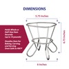 HIC Kitchen Roasting Wire Spiral Ham Roasting Rack, Chrome-Plated Steel,
