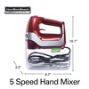 Hamilton Beach Professional 5-Speed Electric Hand Mixer with Snap-On Storage