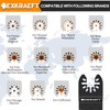 110 PCS Multitool Blades Oscillating Tool Blade, Universal Titanium Oscillating