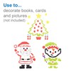 Baker Ross FE885 Santa Claus Workshop Stencils - 8 Pieces,
