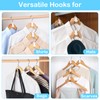 55Pcs Mini Closet Hanger Extender Clips, Multi-Layer Wardrobe Connecting Hook,