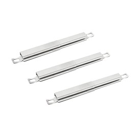 Wohlstand 3 Pieces Gas Grill Replacement Parts, Crossover Burner, Gas Grill Cross Over Burner for BBQ Stainless Steel Flame Bridge