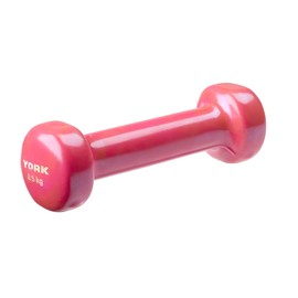 York Fitness Single Vinyl Dipped Dumbbell (Fitbell), Pink, 0.5 Kg