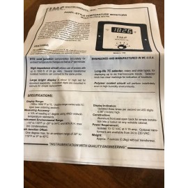 IMC PANEL STYLE TEMPERATURE MONITOR MODEL 756 New