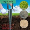 27inch No Dig Ground Screw Anchor Spike – U Shaped