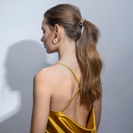 The Hair Edit Cable Wrap - Gold Metal Chain Link Hair Tie