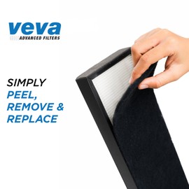 VEVA Replacement Pre Filter 6 Pack compatible with Germ Guardian Air Purifier Models AC4800 Series (AC4825, AC4825e) and Filter B FLT4825, Premium Carbon Activated