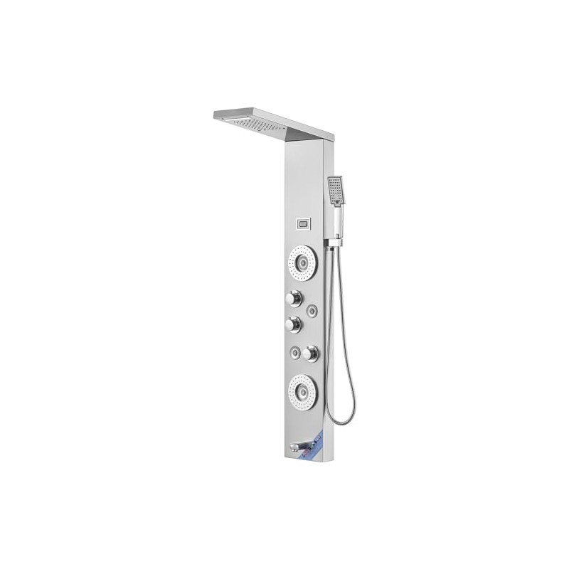 VEVOR Shower Panel Tower System, 6 Shower Modes, LED &