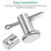 M METERXITY 10-Pack Single Hole Clevis Pins, M6 x 30mm