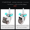 Stem Caster Wheels with 5/16" x 1-1/2" (8 x 38mm)