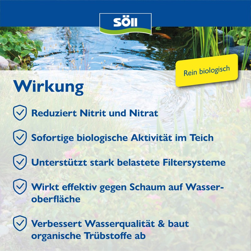 Soell BioBooster – highly active clear water bacteria removal, Increased