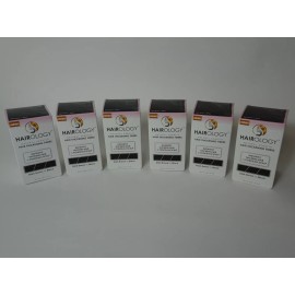 Hairology LOT OF 6 Hairology (Dark Brown to Black) Natural Keratin Hair Thickening Fibers