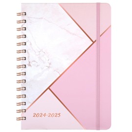 Academic Diary 2024-2025 - Diary 2024-2025 A5 Week to View, 2024-2025 Diary from August 2024 to July 2025, Hardcover with Inner Pocket, 21.5 x 15.5 cm, Pink