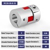 Clutch Coupler Aluminium 8mm x 10mm Shaft Coupling Flexible Plum