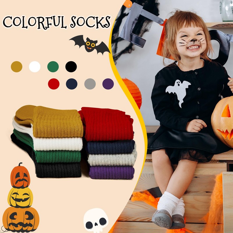 Toddler Socks Girls Slouch Knee High Socks Kids Long Athletic