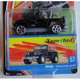 MATCHBOX SUPERFAST LIMITED EDITION 1 OF 15,000 BLACK JEEP WRANGLER #57 DIE-CAST