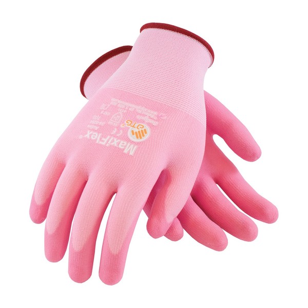 ATG 34-8264/XL Maxiflex Active, 15G Pink Nylon/Elastane Shell, Pink Foam Nitrile Pink XL
