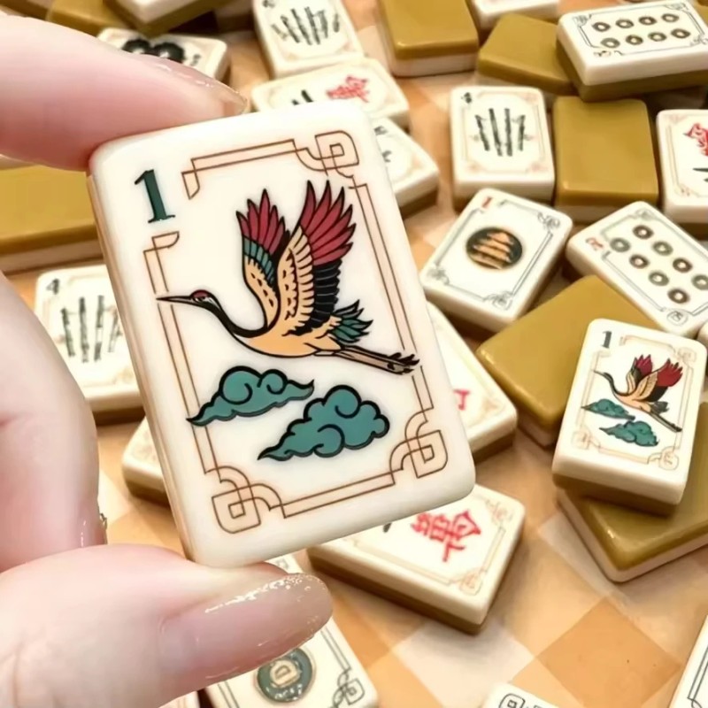Modern Luxury American Mahjong Set 160PCS 36mm 4-Layer Engraved Acrylic