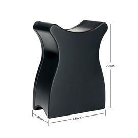 NOVAL Pedicure Foot Rest Stand - Portable Pedicure Foot Stand for Salon & Home Use, Black