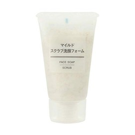 MUJI 38984344 Mild Scrub Foam, Portable Face Wash