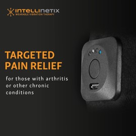 Brownmed - Intellinetix Therapy Gloves - Compression Hand Gloves for Arthritis Support - Massage Accessory with Wearable Vibration Therapy - Hand Support - Small