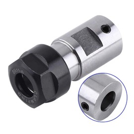 Akozon Collet, ER11 Collet Chuck Motor Shaft Spindle Extension Rod Inner 8 mm Collet Chuck ER11 Chuck Motor Shaft Spindle Extension Rod for CNC Milling
