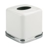 iDesign York Facial Tissue Box Cover, Vintage Holder for Bathroom