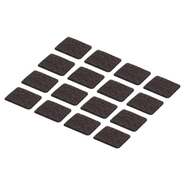 MECCANIXITY 48pcs Felt Furniture Pads, 1-3/8 Inch Square Small Felt