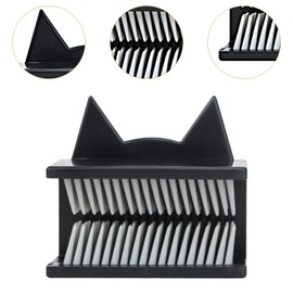 SiaBiced Hair Catcher for Shower Drain and Bathtub, Cat Ear Black, as described