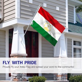 Anley Fly Breeze 3x5 Feet Tajikistan Flag - Vivid Color and Fade Proof - Canvas Header and Double Stitched - Republic of Tajikistan Flags Polyester with Brass Grommets 3 X 5 FT