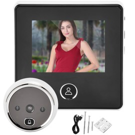 2.8in 0.3MP Digital Door Peephole Viewer Doorbell Camera 90° Wide Angle Night Vision for Home Security