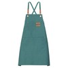 sourcing map Canvas Chef Aprons 75x68cm Adjustable Strap Waterproof Cross