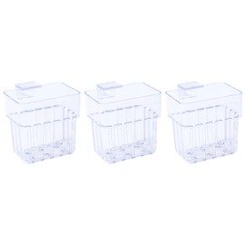 Pack of 3 Transparent Aquarium Plant Holders, Plant Stand for Aquariums, Water Planters for Aquascape Decorations, for Aquarium Aquaponic Plants