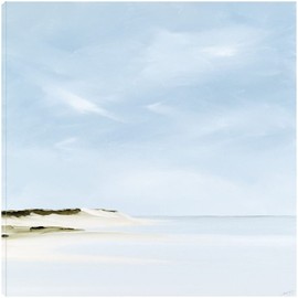 Fine Art Canvas Inshore Canvas Wall Decor by Artist Rick Fleury for Living Room, Bedroom, Bathroom, Kitchen, Office, Bar, Dining & Guest Room - Ready to Hang - 32 in x 32 in