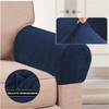 GAMUKAI 2 Pack Velvet Stretch Armrest Covers - Non Slip