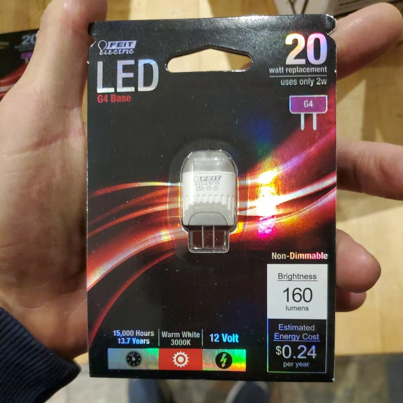 Feit Lot of 2 Feit Electric LED G4 20 watt