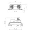 Wieland 800025 Junction Gesis Cable System with 1 Plug and
