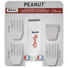 Wahl Professional Classic White Peanut Clipper/Trimmer #56344, Classic White Great for Barbers and Stylists Powerful Rotary Motor