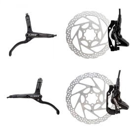 Clarks React 4 Hydraulic Disc Brake Kit Pair Post/is Mount 180/160mm Mineral Oil