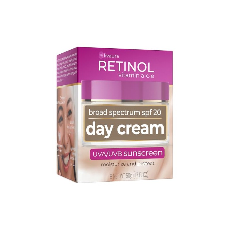 Skincare LdeL Cosmetics Retinol Day Cream, 1.7-Ounce Jar