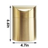 Stainless Steel Trash Can with Swing Lid, Mini Countertop Trash