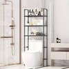 Iron Over-the-Toilet Storage Rack for Bathroom Organization – Standing Space-Saving