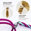 Rip Tie Hair Ties,64cm Elastic Braided Tangle Free Hair Tie,Spiral