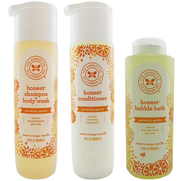 The Honest Company Shampoo & Body Wash, Conditioner, and Bubble Bath Variety Pack