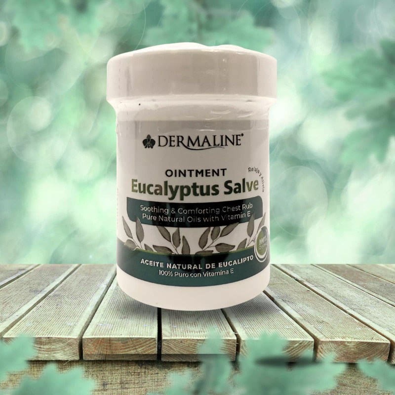Dermaline Eucalyptus Salve with Vitamin E – Natural Chest Rub