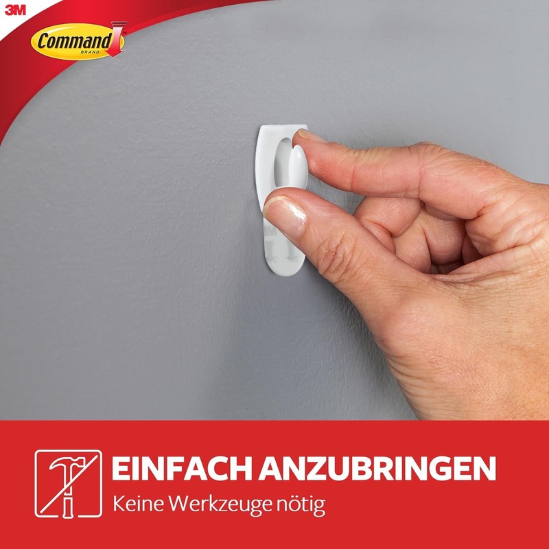 Command 8 Small Removable Strips White - Damage Free Attachment