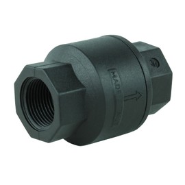 GASMIS Universal Check Valve with 3/4 Inch on Both Sides - 24.20 mm Female Thread, Return Valve Made in Italy - Rustproof Backflow Preventer, Intermediate Valve, Pack of 1