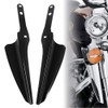 Gloss Black Front Fork Mount Wind Deflectors Windshield for 1995-2023